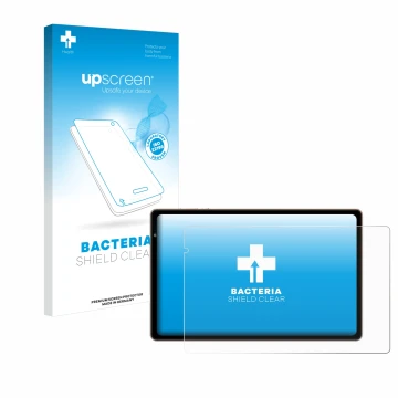 Parte frontal de un envase de producto con el logotipo de la marca upscreen. Al lado se muestra el dispositivo Biegedy B22 10