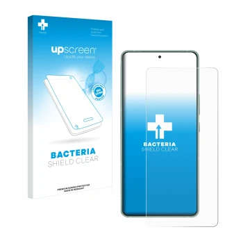 Parte frontal de un envase de producto con el logotipo de la marca upscreen. Al lado se muestra el dispositivo ASUS ZenFone 12