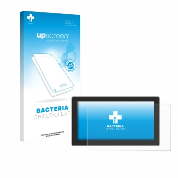 Parte frontal de un envase de producto con el logotipo de la marca upscreen. Al lado se muestra el dispositivo Cupra Tavascan 