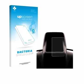 Parte frontal de un envase de producto con el logotipo de la marca upscreen. Al lado se muestra el dispositivo Segway GT3 D co