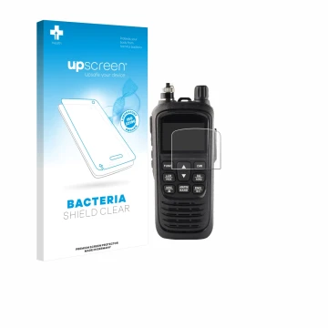 Parte frontal de un envase de producto con el logotipo de la marca upscreen. Al lado se muestra el dispositivo Jopix CB-514 Pl