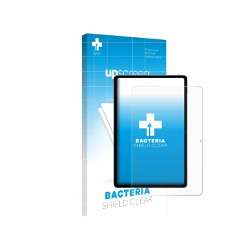 Parte frontal de un envase de producto con el logotipo de la marca upscreen. Al lado se muestra el dispositivo Xiaomi Redmi Pa