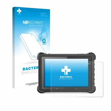 Parte frontal de un envase de producto con el logotipo de la marca upscreen. Al lado se muestra el dispositivo MSI ND52 con su