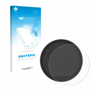 Parte frontal de un envase de producto con el logotipo de la marca upscreen. Al lado se muestra el dispositivo Mini Cooper S 2