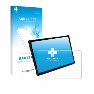 Parte frontal de un envase de producto con el logotipo de la marca upscreen. Al lado se muestra el dispositivo FASTWD X609 T18