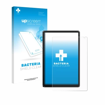 Parte frontal de un envase de producto con el logotipo de la marca upscreen. Al lado se muestra el dispositivo Whitedeer WHEC1