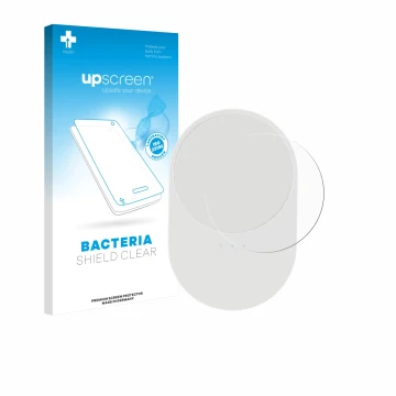 Parte frontal de un envase de producto con el logotipo de la marca upscreen. Al lado se muestra el dispositivo Ikea Bilresa co