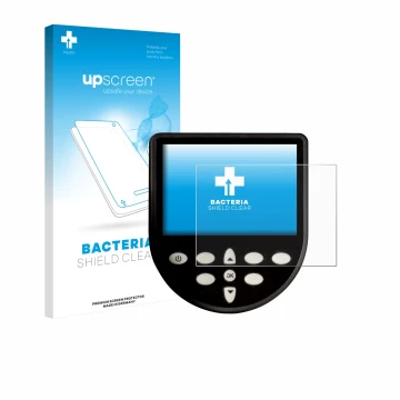 Parte frontal de un envase de producto con el logotipo de la marca upscreen. Al lado se muestra el dispositivo WaterRower Seri