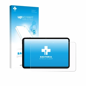 Parte frontal de un envase de producto con el logotipo de la marca upscreen. Al lado se muestra el dispositivo VekfulPC T60 Pr