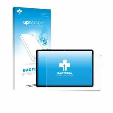 Parte frontal de un envase de producto con el logotipo de la marca upscreen. Al lado se muestra el dispositivo UJJ U7 11