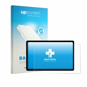 Parte frontal de un envase de producto con el logotipo de la marca upscreen. Al lado se muestra el dispositivo Maxlegen M11S 1