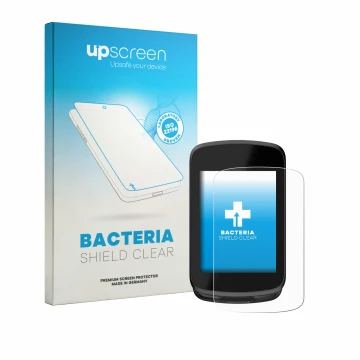 Parte frontal de un envase de producto con el logotipo de la marca upscreen. Al lado se muestra el dispositivo Magene C606 Pro