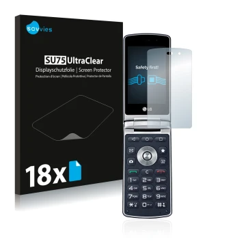 Parte frontal de un envase de producto con el logotipo de la marca Savvies. Al lado se muestra el dispositivo LG Wine Smart H4