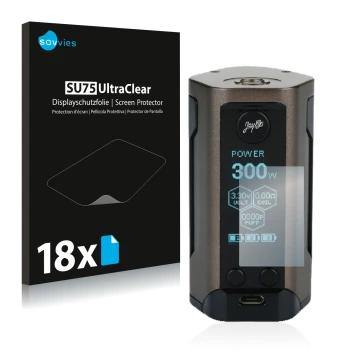 Parte frontal de un envase de producto con el logotipo de la marca Savvies. Al lado se muestra el dispositivo Cowon Plenue D c