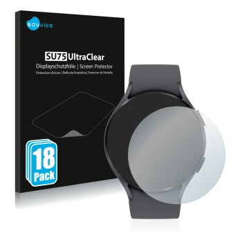 Parte frontal de un envase de producto con el logotipo de la marca Savvies. Al lado se muestra el dispositivo Garmin Fenix 6S 