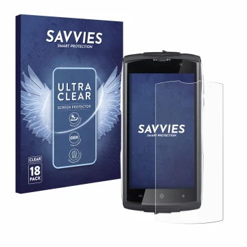 Parte frontal de un envase de producto con el logotipo de la marca Savvies. Al lado se muestra el dispositivo GoClever Quantum