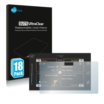 Parte frontal de un envase de producto con el logotipo de la marca Savvies. Al lado se muestra el dispositivo Bosch Suzuki Vit