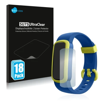 Parte frontal de un envase de producto con el logotipo de la marca Savvies. Al lado se muestra el dispositivo Biggerfive Vigor