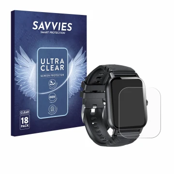 Parte frontal de un envase de producto con el logotipo de la marca Savvies. Al lado se muestra el dispositivo Ddidbi P66D 1.85