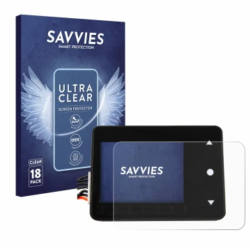 Parte frontal de un envase de producto con el logotipo de la marca Savvies. Al lado se muestra el dispositivo Spektrum Smart T