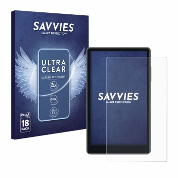 Parte frontal de un envase de producto con el logotipo de la marca Savvies. Al lado se muestra el dispositivo Keystone 3 Pro c