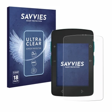 Parte frontal de un envase de producto con el logotipo de la marca Savvies. Al lado se muestra el dispositivo TwoNav Roc con s