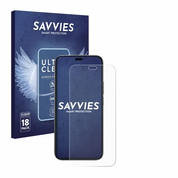 Parte frontal de un envase de producto con el logotipo de la marca Savvies. Al lado se muestra el dispositivo Honor 200 Lite c