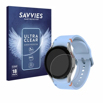Parte frontal de un envase de producto con el logotipo de la marca Savvies. Al lado se muestra el dispositivo Samsung Galaxy W