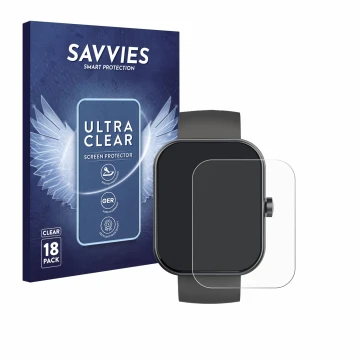 Parte frontal de un envase de producto con el logotipo de la marca Savvies. Al lado se muestra el dispositivo Jugeman Y66 1.96