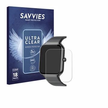 Parte frontal de un envase de producto con el logotipo de la marca Savvies. Al lado se muestra el dispositivo Jugeman P99 1.96