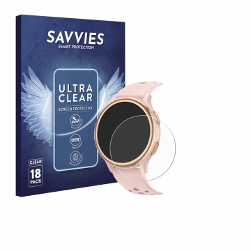 Parte frontal de un envase de producto con el logotipo de la marca Savvies. Al lado se muestra el dispositivo Sanorum G53 1.27