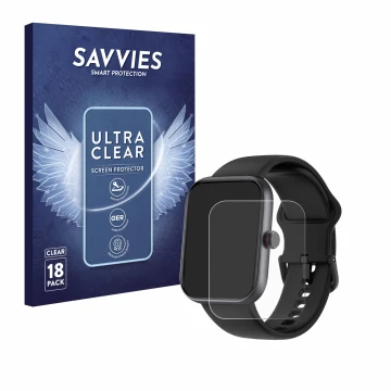 Parte frontal de un envase de producto con el logotipo de la marca Savvies. Al lado se muestra el dispositivo Toobur IDW20 1.9