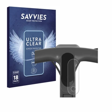Parte frontal de un envase de producto con el logotipo de la marca Savvies. Al lado se muestra el dispositivo Egret Ey 1 con s