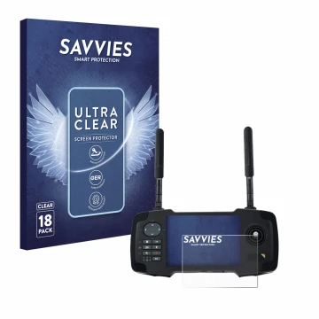 Parte frontal de un envase de producto con el logotipo de la marca Savvies. Al lado se muestra el dispositivo Toslon XR500 con