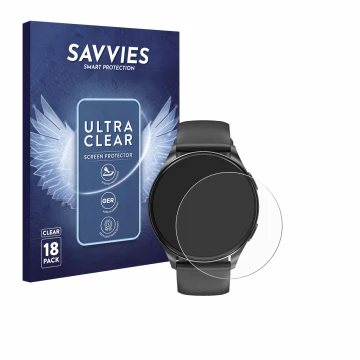 Parte frontal de un envase de producto con el logotipo de la marca Savvies. Al lado se muestra el dispositivo Blackview X20 1.