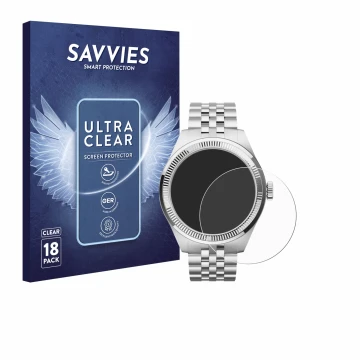 Parte frontal de un envase de producto con el logotipo de la marca Savvies. Al lado se muestra el dispositivo Withings ScanWat