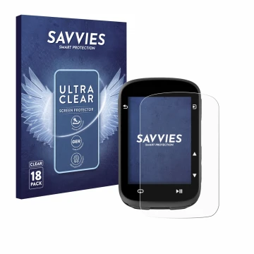 Parte frontal de un envase de producto con el logotipo de la marca Savvies. Al lado se muestra el dispositivo CooSpo CS500 con