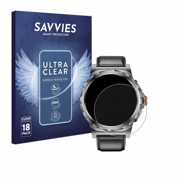 Parte frontal de un envase de producto con el logotipo de la marca Savvies. Al lado se muestra el dispositivo LIGE SML6-R-E 1.