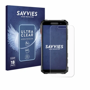 Parte frontal de un envase de producto con el logotipo de la marca Savvies. Al lado se muestra el dispositivo Soyes S10 Max co