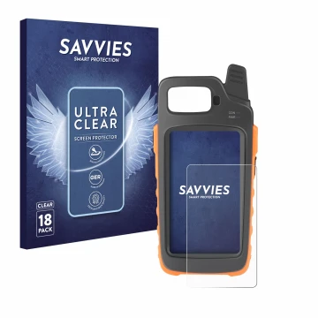 Parte frontal de un envase de producto con el logotipo de la marca Savvies. Al lado se muestra el dispositivo Xhorse Key Tool 