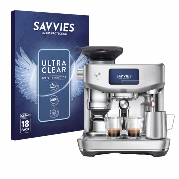 Parte frontal de un envase de producto con el logotipo de la marca Savvies. Al lado se muestra el dispositivo Sage the Oracle 