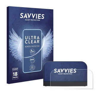 Parte frontal de un envase de producto con el logotipo de la marca Savvies. Al lado se muestra el dispositivo Nintendo Switch 