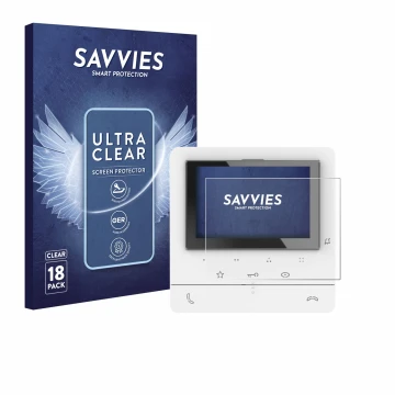 Parte frontal de un envase de producto con el logotipo de la marca Savvies. Al lado se muestra el dispositivo Biticino 344672 