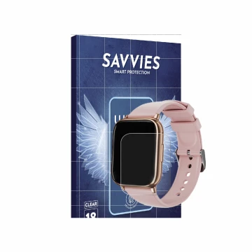 Parte frontal de un envase de producto con el logotipo de la marca Savvies. Al lado se muestra el dispositivo SLOKSFil G91 1.8