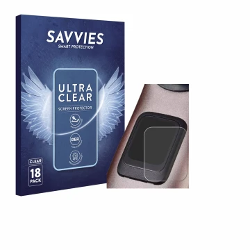 Parte frontal de un envase de producto con el logotipo de la marca Savvies. Al lado se muestra el dispositivo Specialized Turb