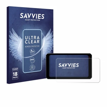 Parte frontal de un envase de producto con el logotipo de la marca Savvies. Al lado se muestra el dispositivo Chigee AIO-6 Max
