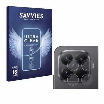 Parte frontal de un envase de producto con el logotipo de la marca Savvies. Al lado se muestra el dispositivo Xiaomi 15T Pro (