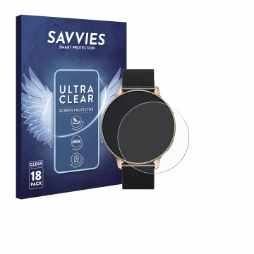 Parte frontal de un envase de producto con el logotipo de la marca Savvies. Al lado se muestra el dispositivo Aimiuvei S53 1.3
