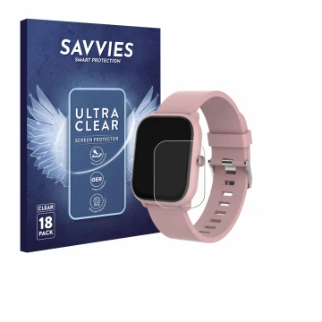 Parte frontal de un envase de producto con el logotipo de la marca Savvies. Al lado se muestra el dispositivo Denver SWK-120RO
