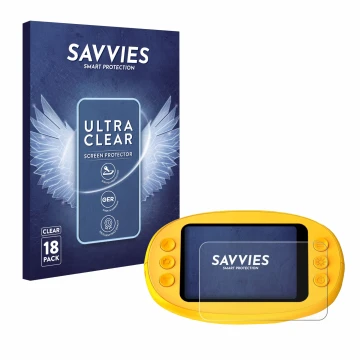 Parte frontal de un envase de producto con el logotipo de la marca Savvies. Al lado se muestra el dispositivo Ashfly inskam 38